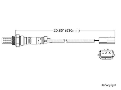 Walker Products Walker Products 250-23097 Oxygen Sensor 3-W Direct Fit 250-23097