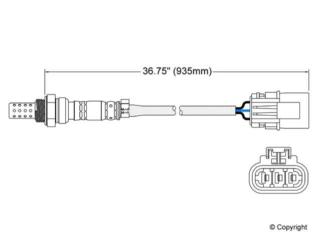 Walker Products Walker Products 250-23109 Oxygen Sensor 3-W Direct Fit 250-23109