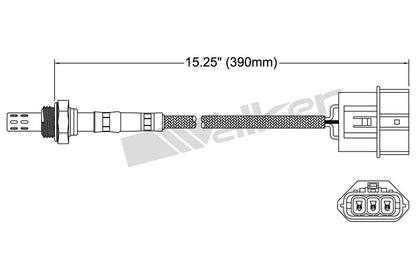 Walker Products Walker Products 250-23121 Oxygen Sensor 3-W Direct Fit 250-23121