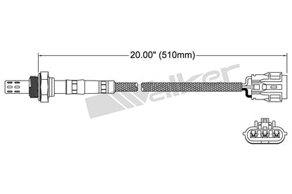Walker Products Walker Products 250-23123 Oxygen Sensor 3-W Direct Fit 250-23123
