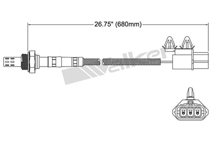Walker Products Walker Products 250-23133 Oxygen Sensor 3-W Direct Fit 250-23133