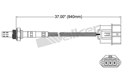 Walker Products Walker Products 250-23135 Oxygen Sensor 3-W Direct Fit 250-23135
