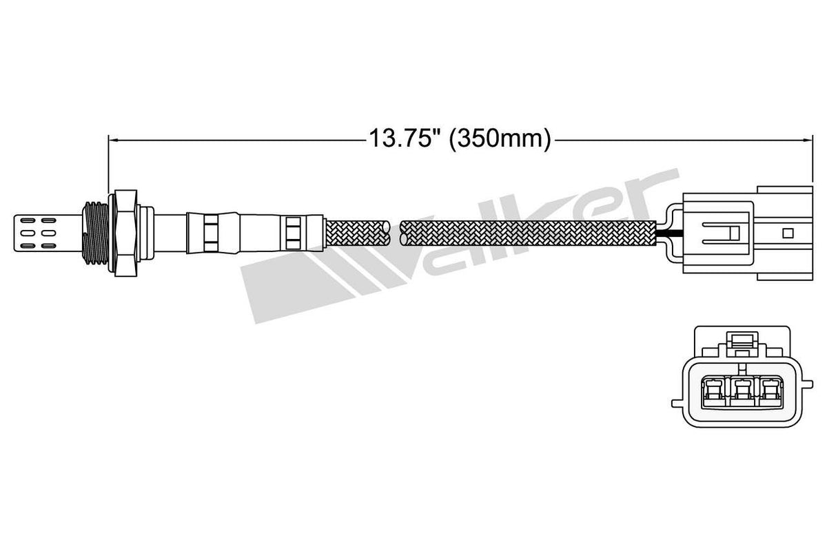 Walker Products Walker Products 250-23159 Oxygen Sensor 3-W Direct Fit 250-23159