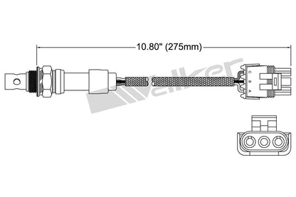Walker Products Walker Products 250-23500 Oxygen Sensor 3-W Titania 250-23500