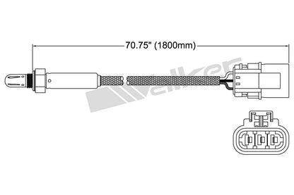 Walker Products Walker Products 250-23503 Oxygen Sensor 3-W Titania 250-23503
