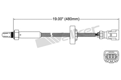 Walker Products Walker Products 250-23505 Oxygen Sensor 3-W Titania 250-23505