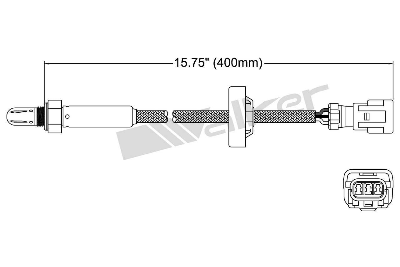 Walker Products Walker Products 250-23507 Oxygen Sensor 3-W Titania 250-23507