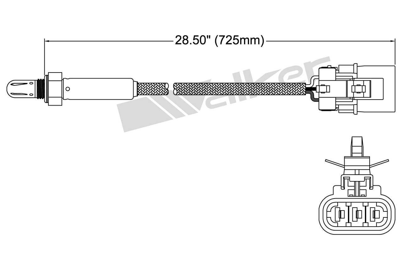 Walker Products Walker Products 250-23509 Oxygen Sensor 3-W Titania 250-23509