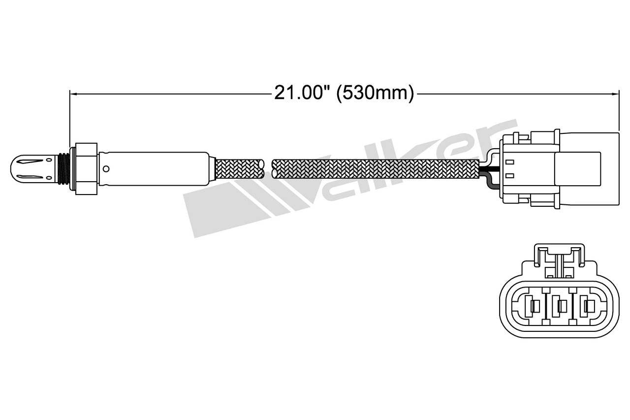 Walker Products Walker Products 250-23510 Oxygen Sensor 3-W Titania 250-23510