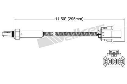Walker Products Walker Products 250-23523 Oxygen Sensor 3-W Titania 250-23523