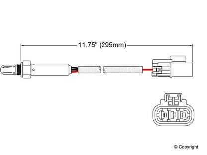 Walker Products Walker Products 250-23523 Oxygen Sensor 3-W Titania 250-23523