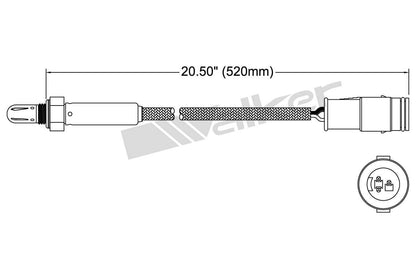 Walker Products Walker Products 250-23802 Oxygen Sensor 3-W Titania 250-23802
