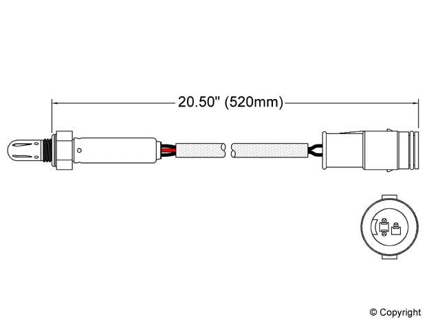 Walker Products Walker Products 250-23802 Oxygen Sensor 3-W Titania 250-23802