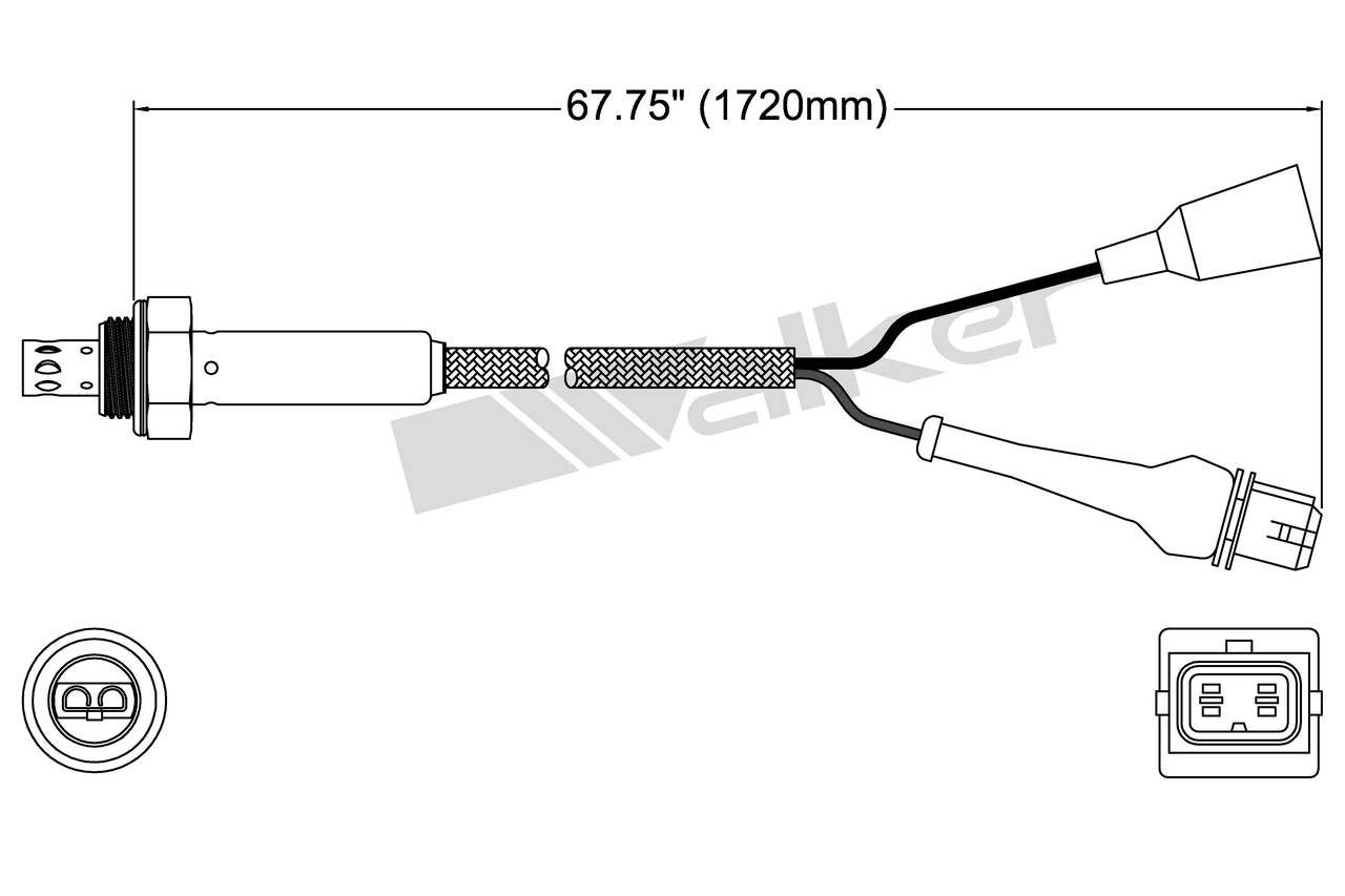 Walker Products Walker Products 250-23811 Oxygen Sensor 3-W Titania 250-23811