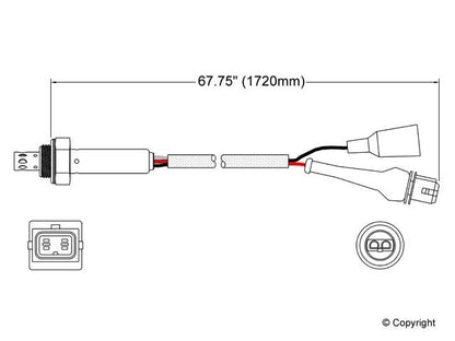 Walker Products Walker Products 250-23811 Oxygen Sensor 3-W Titania 250-23811