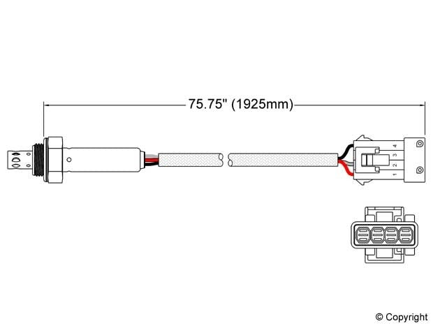 Walker Products Oxygen Sensor 250-23812