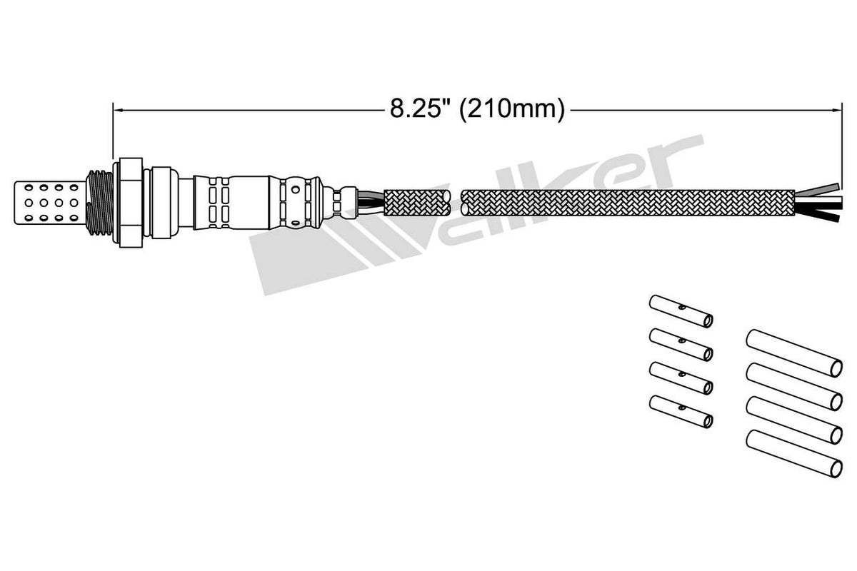 Walker Products Walker Products 250-24000 Oxygen Sensor 4-W Universal 250-24000