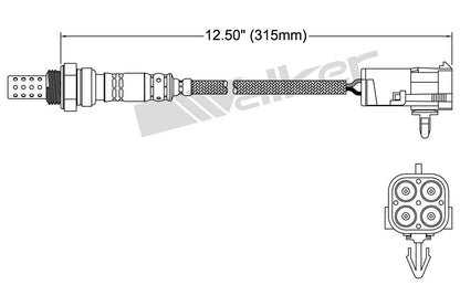 Walker Products Walker Products 250-24006 Oxygen Sensor 4-W Direct Fit 250-24006
