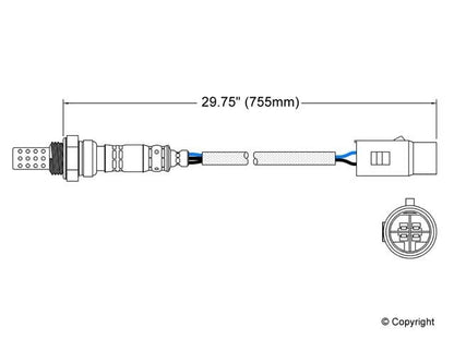Walker Products Walker Products 250-24007 Oxygen Sensor 4-W Direct Fit 250-24007