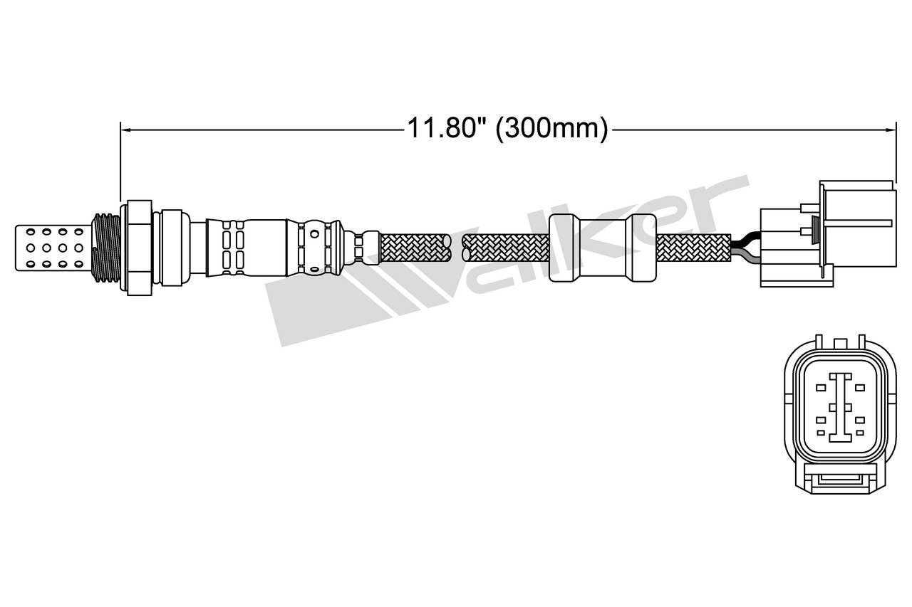Walker Products Walker Products 250-24011 Oxygen Sensor 4-W Direct Fit 250-24011