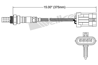 Walker Products Walker Products 250-24012 Oxygen Sensor 4-W Direct Fit 250-24012