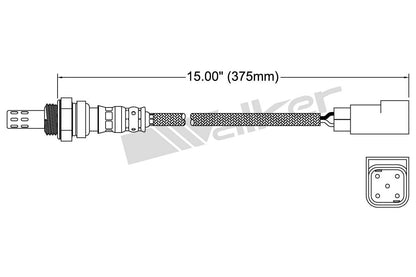 Walker Products Walker Products 250-24015 Oxygen Sensor 4-W Direct Fit 250-24015
