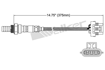 Walker Products Walker Products 250-24019 Oxygen Sensor 4-W Direct Fit 250-24019
