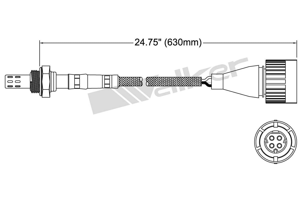 Walker Products Oxygen Sensor 250-24024