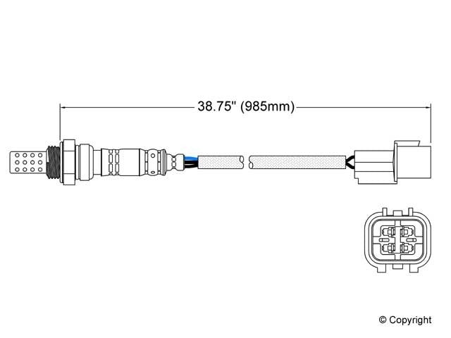Walker Products Walker Products 250-24026 Oxygen Sensor 4-W Direct Fit 250-24026
