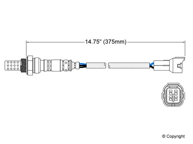 Walker Products Walker Products 250-24049 Oxygen Sensor 4-W Direct Fit 250-24049