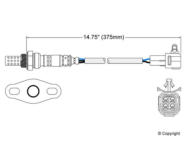 Walker Products Oxygen Sensor 250-24051