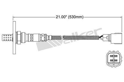 Walker Products Walker Products 250-24052 Oxygen Sensor 4-W Direct Fit W/Flange 250-24052