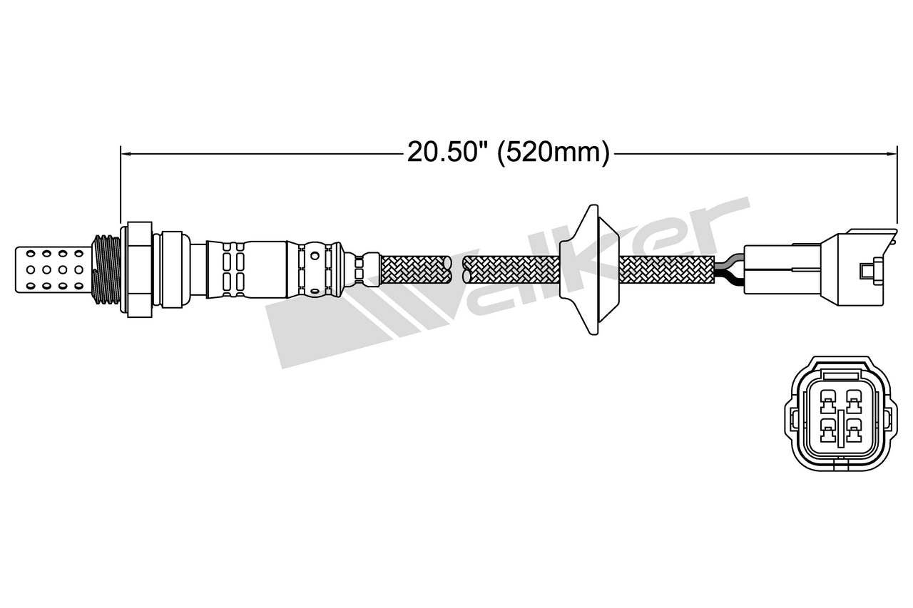 Walker Products Walker Products 250-24060 Oxygen Sensor 4-W Direct Fit 250-24060