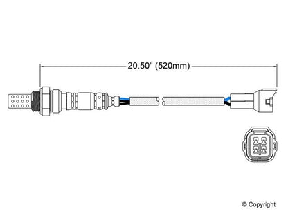 Walker Products Walker Products 250-24060 Oxygen Sensor 4-W Direct Fit 250-24060