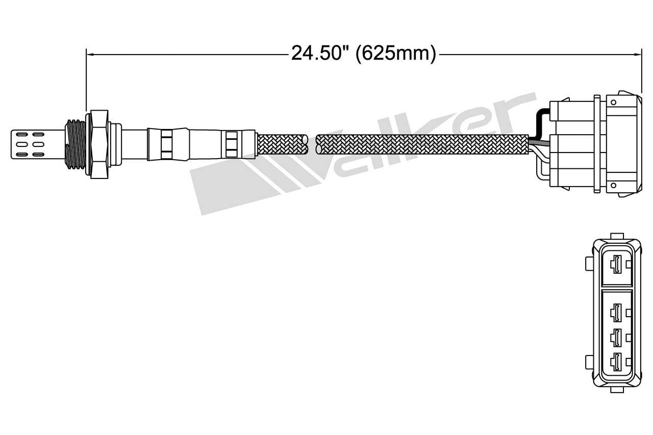Walker Products Walker Products 250-24066 Oxygen Sensor 4-W Direct Fit 250-24066