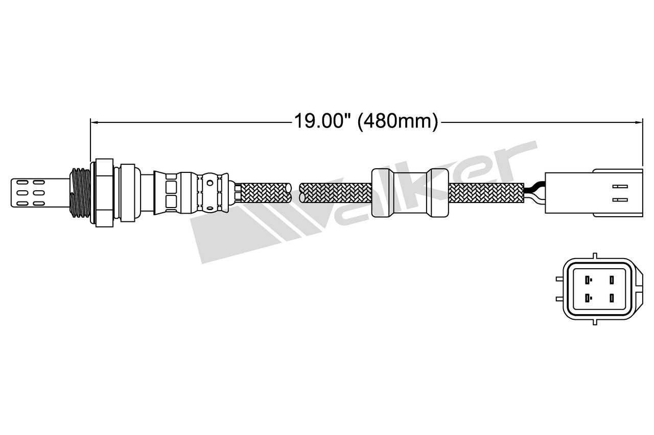 Walker Products Walker Products 250-24067 Oxygen Sensor 4-W Direct Fit 250-24067