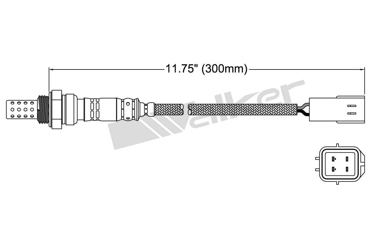 Walker Products Walker Products 250-24068 Oxygen Sensor 4-W Direct Fit 250-24068