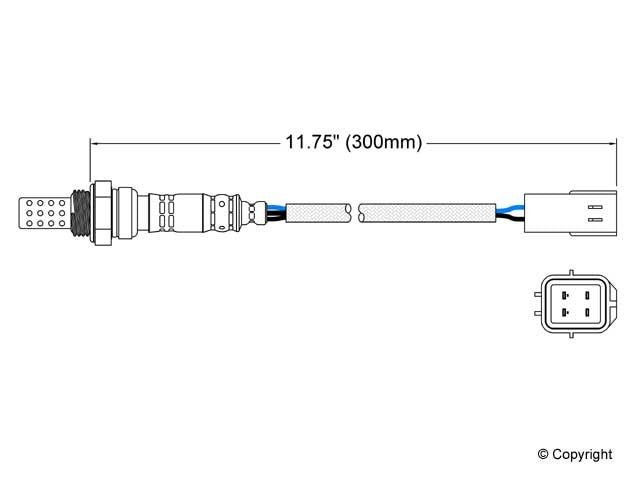 Walker Products Walker Products 250-24068 Oxygen Sensor 4-W Direct Fit 250-24068