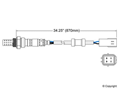 Walker Products Walker Products 250-24072 Oxygen Sensor 4-W Direct Fit 250-24072