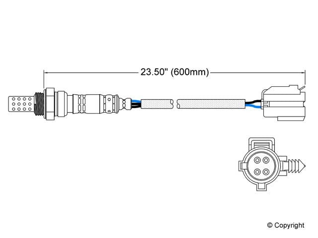 Walker Products Walker Products 250-24076 Oxygen Sensor 4-W Direct Fit 250-24076