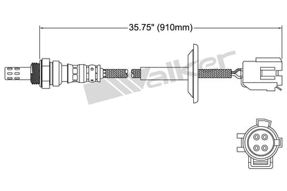 Walker Products Walker Products 250-24082 Oxygen Sensor 4-W Direct Fit 250-24082