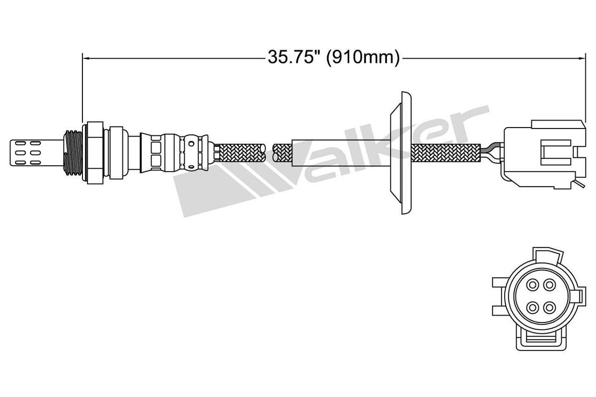 Walker Products Walker Products 250-24082 Oxygen Sensor 4-W Direct Fit 250-24082