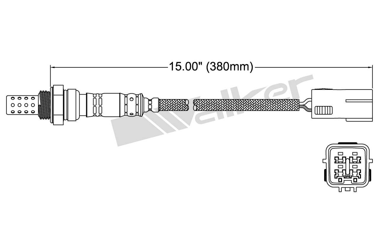 Walker Products Walker Products 250-24086 Oxygen Sensor 4-W Direct Fit 250-24086