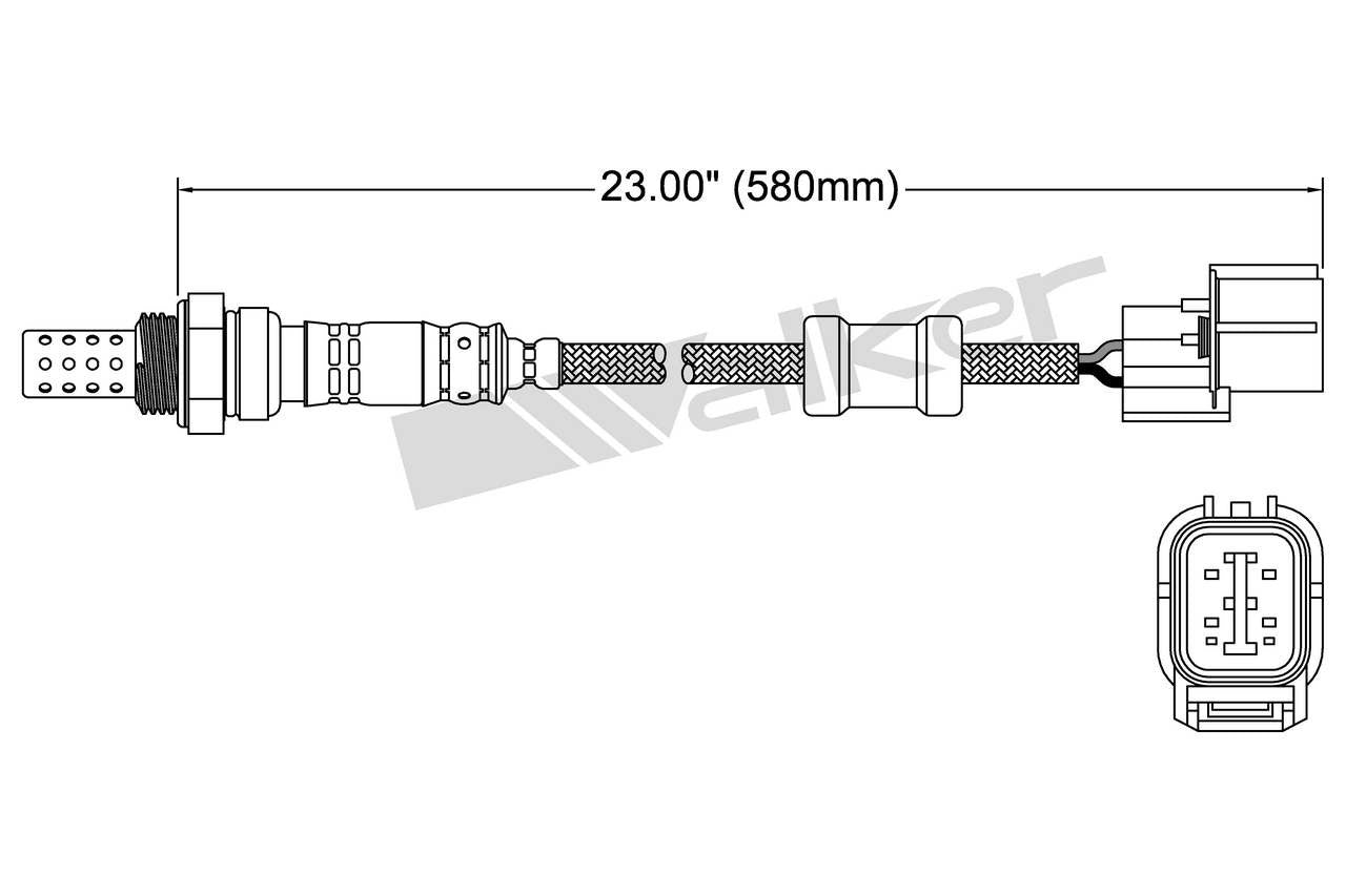 Walker Products Walker Products 250-24093 Oxygen Sensor 4-W Direct Fit 250-24093