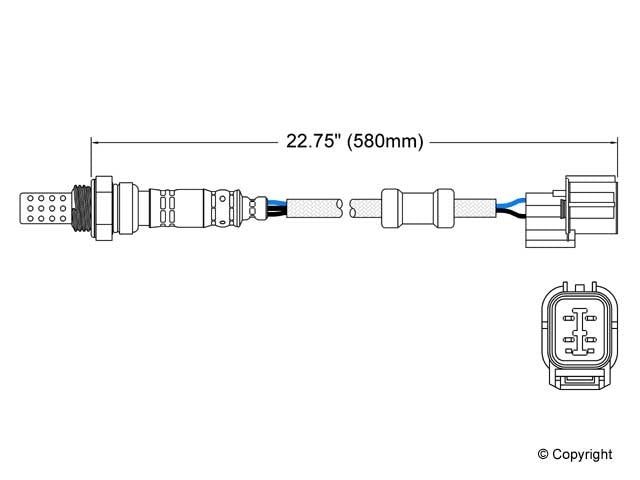 Walker Products Walker Products 250-24093 Oxygen Sensor 4-W Direct Fit 250-24093