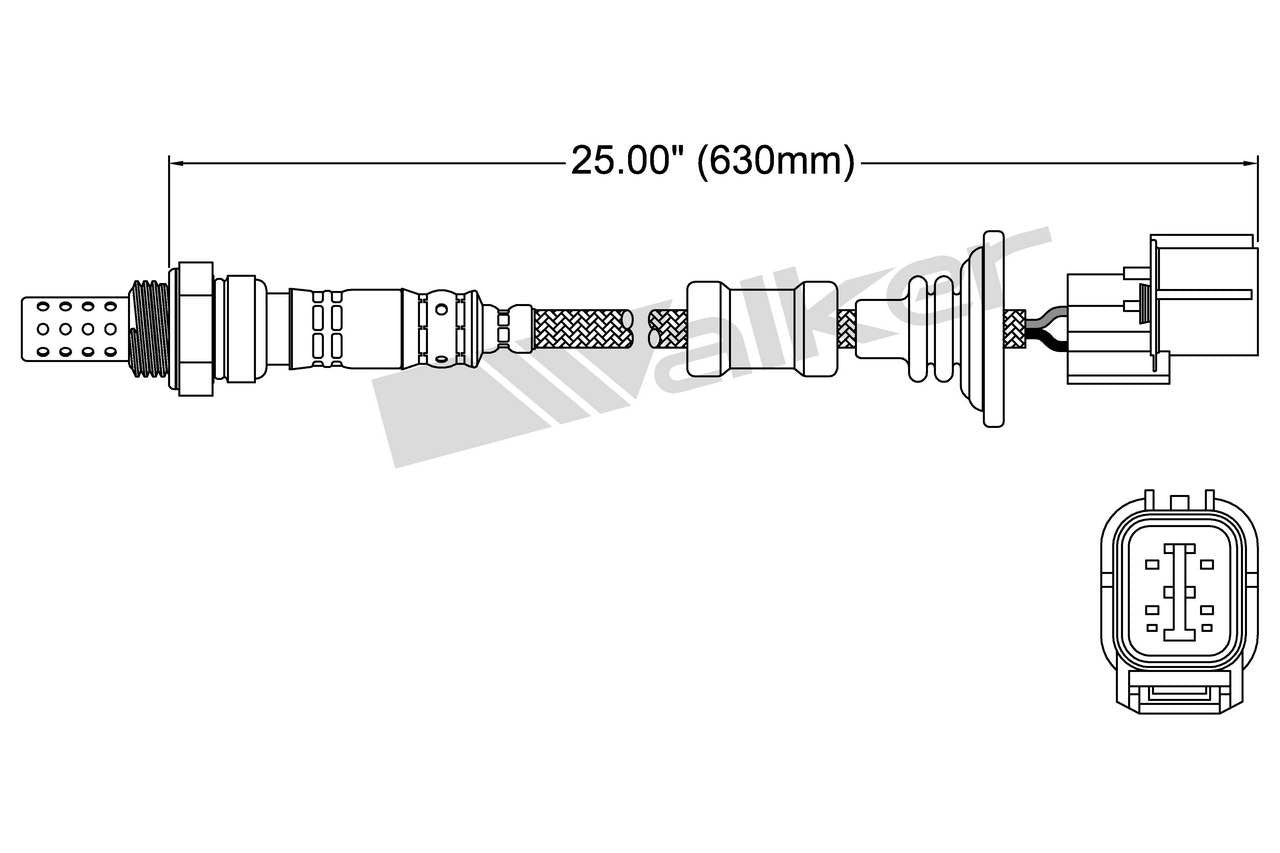 Walker Products Walker Products 250-24095 Oxygen Sensor 4-W Direct Fit 250-24095