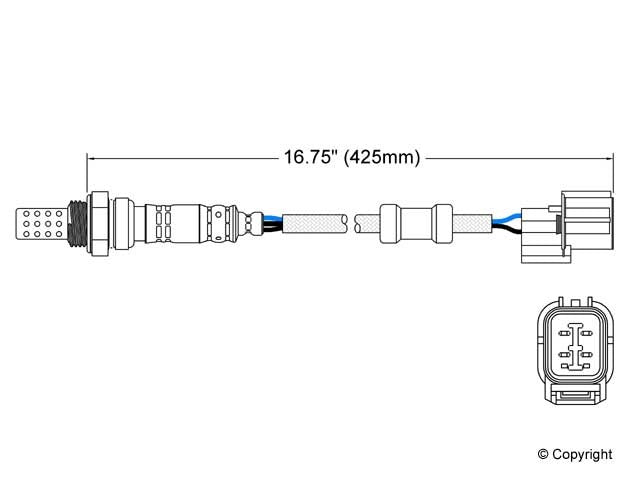 Walker Products Walker Products 250-24099 Oxygen Sensor 4-W Direct Fit 250-24099