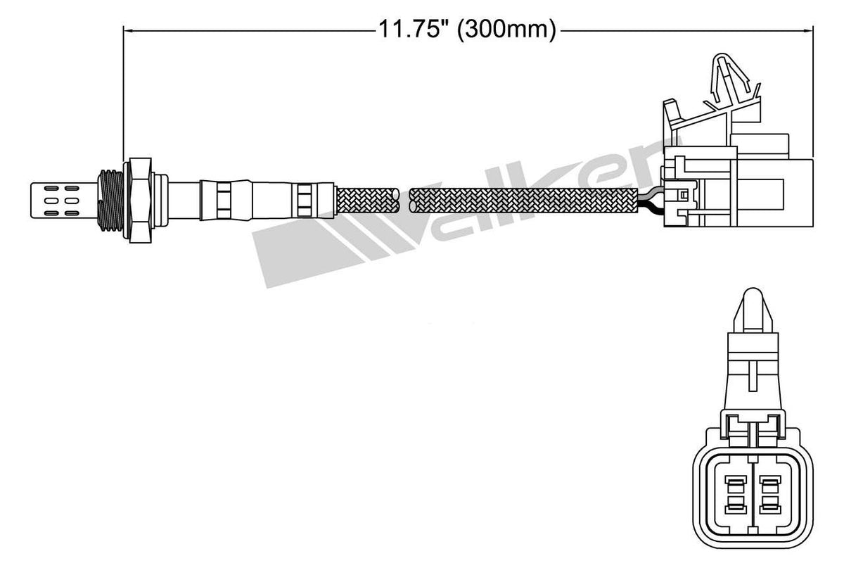 Walker Products Walker Products 250-24103 Oxygen Sensor 4-W Direct Fit 250-24103