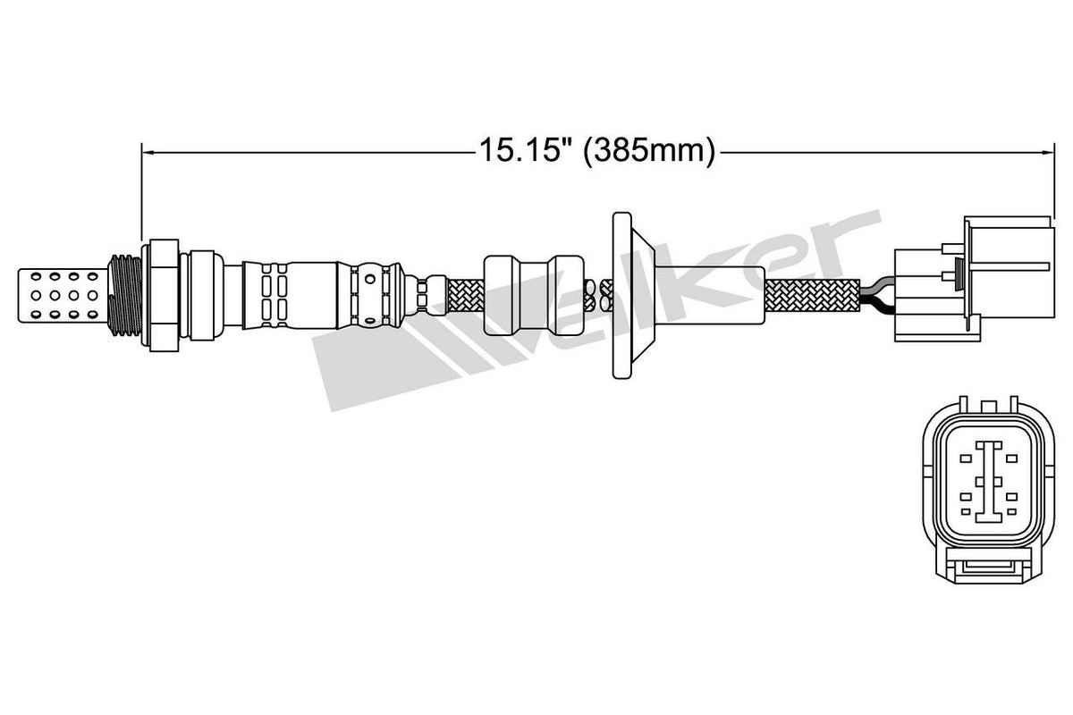 Walker Products Walker Products 250-24105 Oxygen Sensor 4-W Direct Fit 250-24105