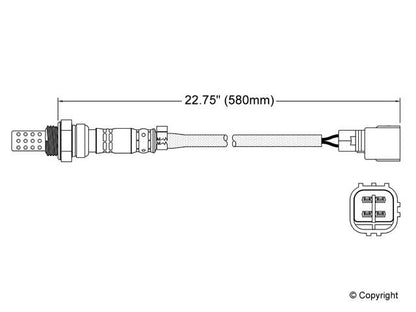 Walker Products Walker Products 250-24106 Oxygen Sensor 4-W Direct Fit 250-24106
